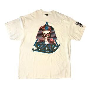 Stussy x In4mation - Vintage 2004 White Hawaiian Graphic Deadstock T-Shirt